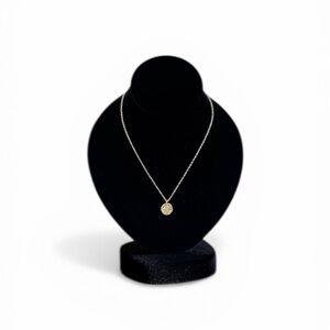 Anna Beck 925 Sterling Silver Gold Dot Double Disc Necklace 17–19” EUC